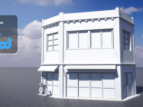 Japanese Style House 0008 Modèle 3D