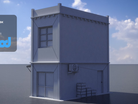 Japanese Style House 0008 Modèle 3D