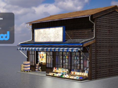 Japanese Style House 0010 3D-Modell