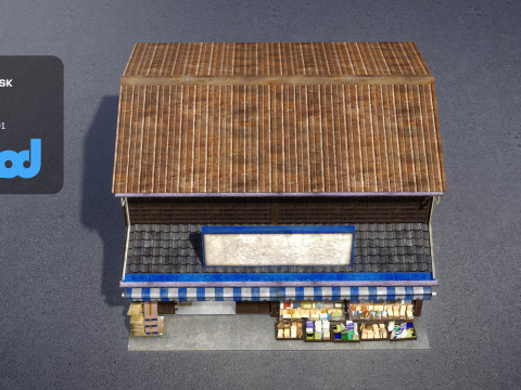 Japanese Style House 0010 3D-Modell