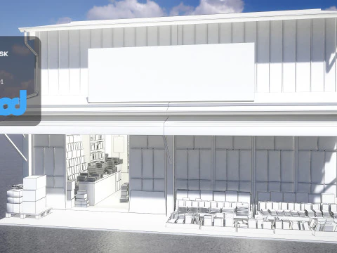 Japanese Style House 0010 3D Model