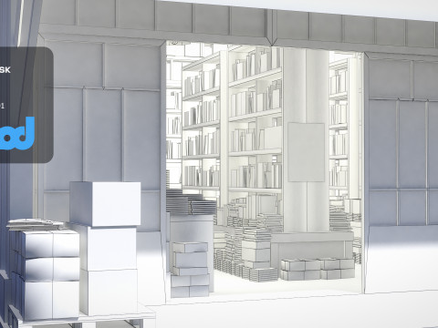 Japanese Style House 0010 3D-Modell