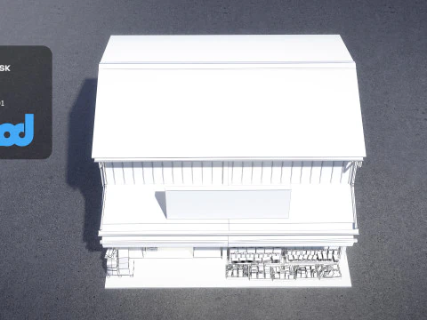 Japanese Style House 0010 3D Model