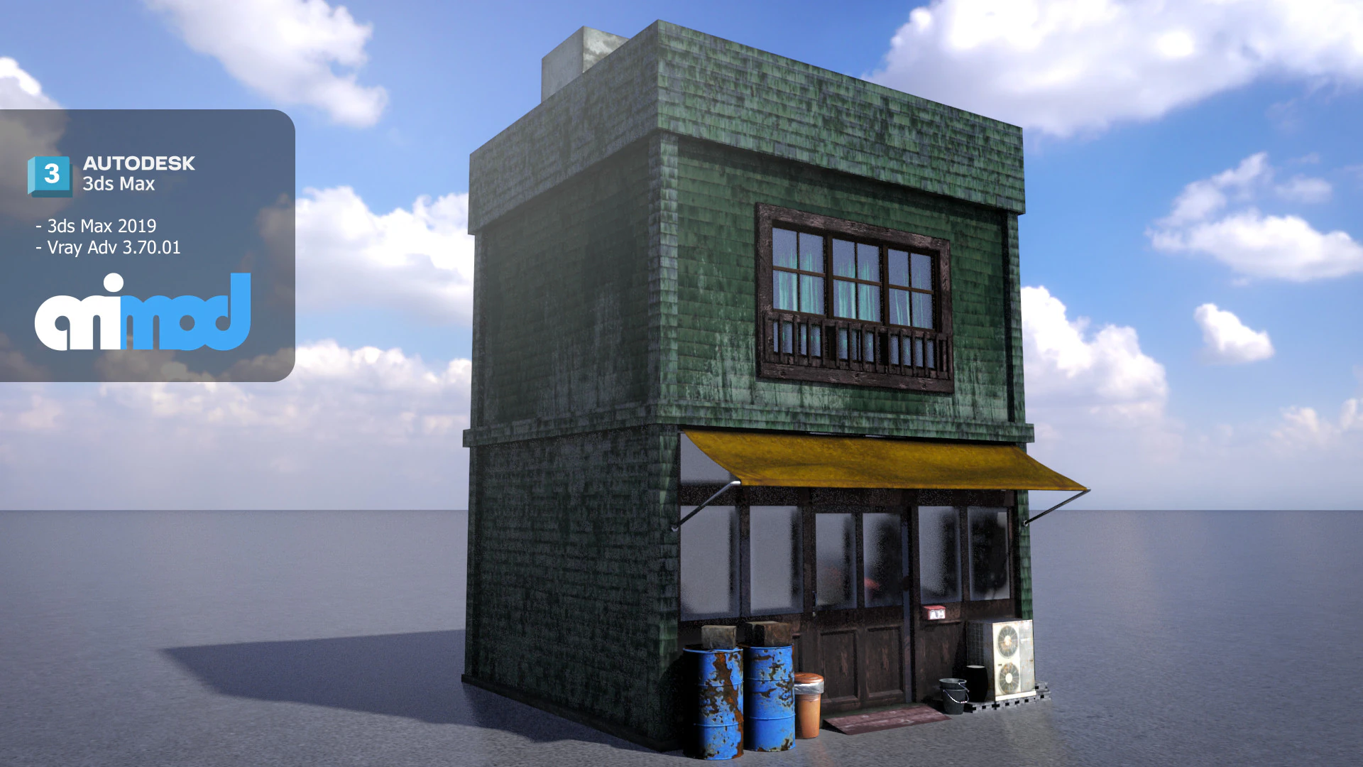 Japanese Style House 0020 3D Model .c4d .max .obj .3ds .fbx .stl .blend 