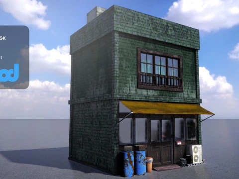 Дом в японском стиле 0020 3D Модель