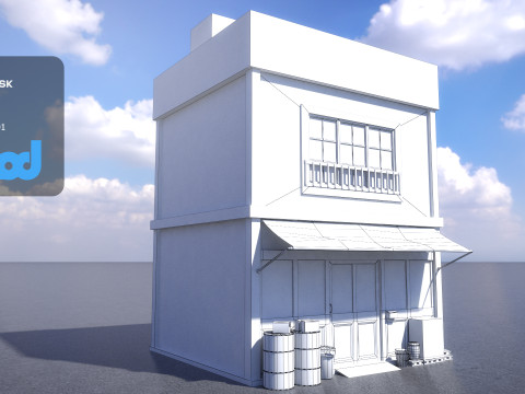 Japanese Style House 0020 3D Model