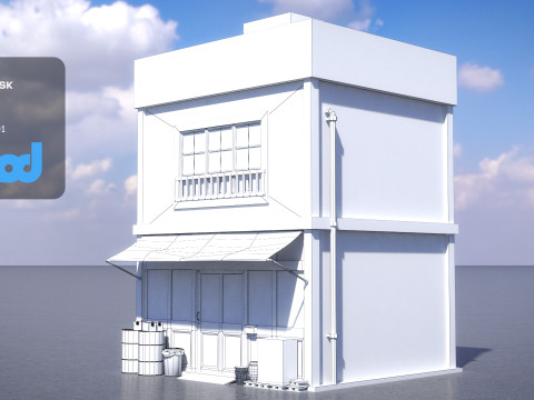 Japanese Style House 0020 3D Model