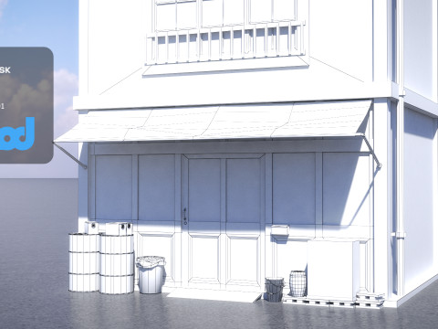 Japanese Style House 0020 3D Model