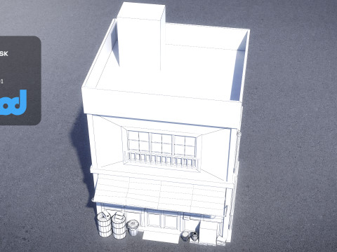 Japanese Style House 0020 3D Model