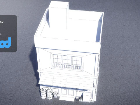 Japanese Style House 0020 3D Model