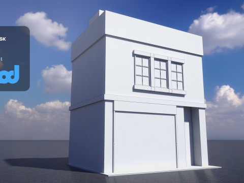 Japanese Style House 0001 3D Модель
