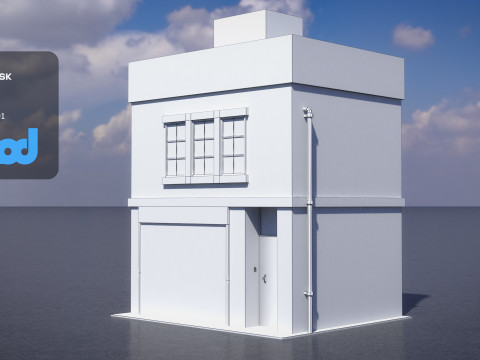 Japanese Style House 0001 3D Модель