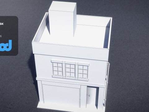 Japanese Style House 0001 3D Модель