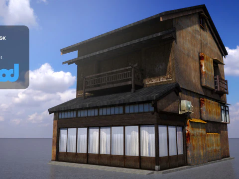 Casa Estilo Japon&ecirc;s 0014 Modelo 3D