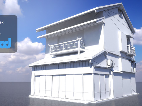 Japanese Style House 0014 3D मॉडल