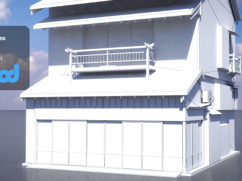 Japanese Style House 0014 3D मॉडल