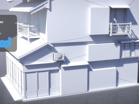 Japanese Style House 0014 3D मॉडल