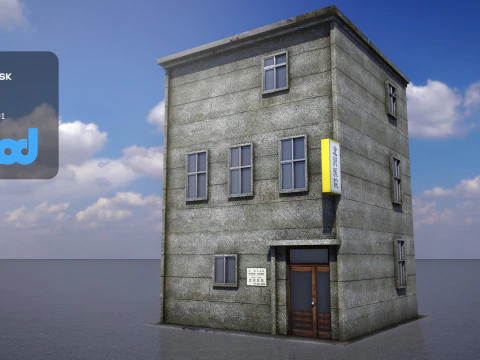 일본식 주택 0006 3D 모델