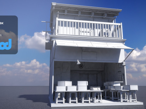 Japanese Style House 0031 3D Model