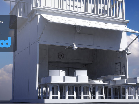 Japanese Style House 0031 3D Model