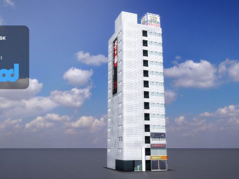 Japanese Building 0002 3Dモデル