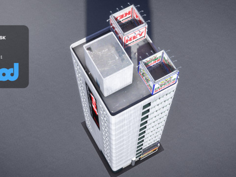 Japanese Building 0002 Modello 3D