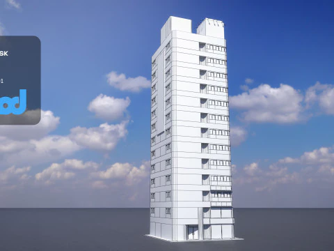 Japanese Building 0002 3D Model