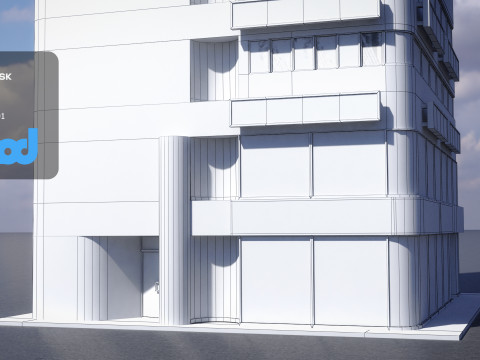 Japanese Building 0002 Modello 3D
