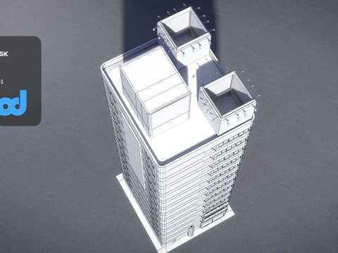 Japanese Building 0002 3D Model