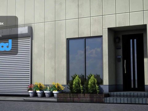 Japanese Building 0007 3D Model