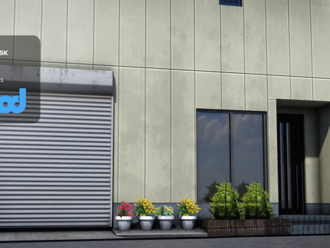 Japanese Building 0007 3D Модель