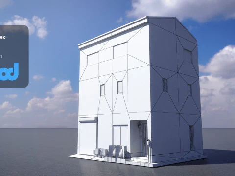 Japanese Building 0007 3D Model