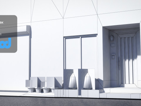 Japanese Building 0007 3D Модель