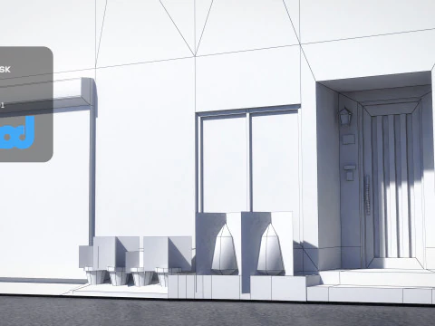Japanese Building 0007 3D Model