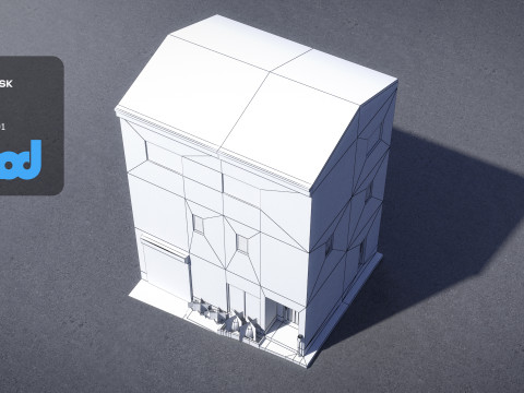 Japanese Building 0007 3D Модель