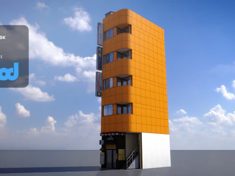 Japanese Building 0004 3D Model