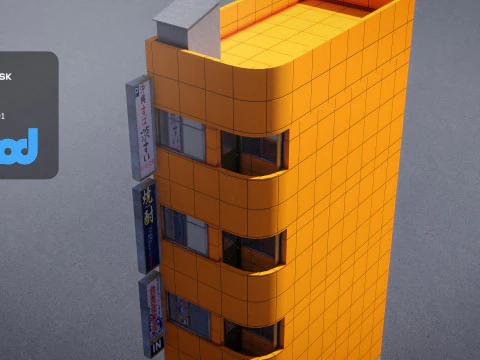 Japanese Building 0004 3D Model