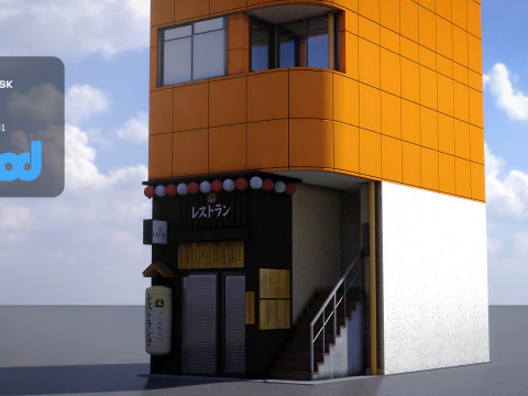 Japanese Building 0004 3D Model