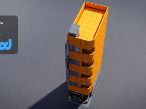 Japanese Building 0004 3D Model