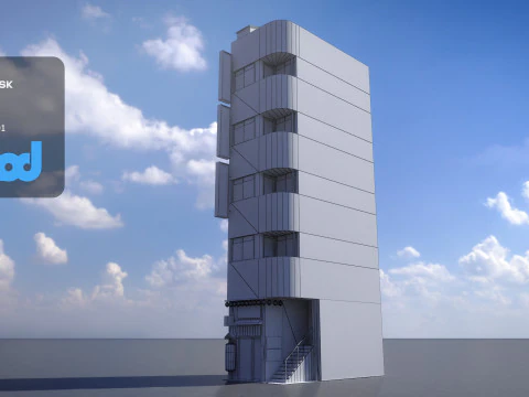 Japanese Building 0004 3D Model