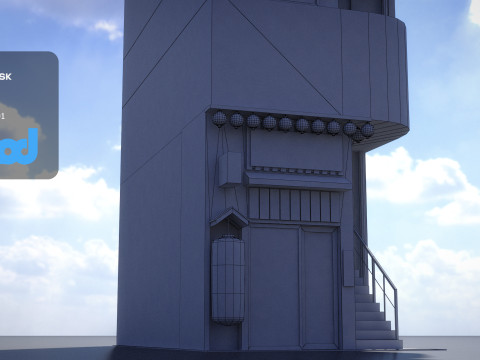 Japanese Building 0004 Modelo 3D