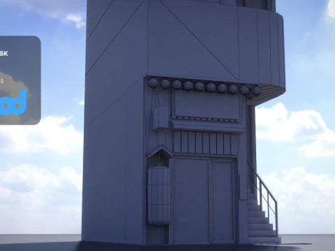 Japanese Building 0004 3D Model