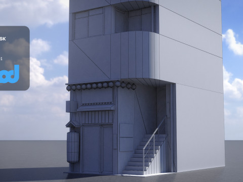 Japanese Building 0004 Modelo 3D