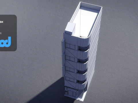 Japanese Building 0004 3D Model