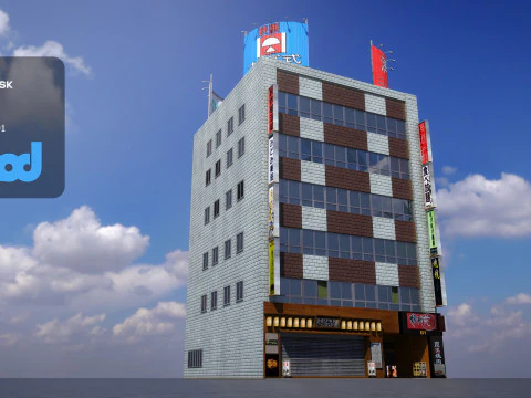 Gedung Jepang 0020 Model 3D