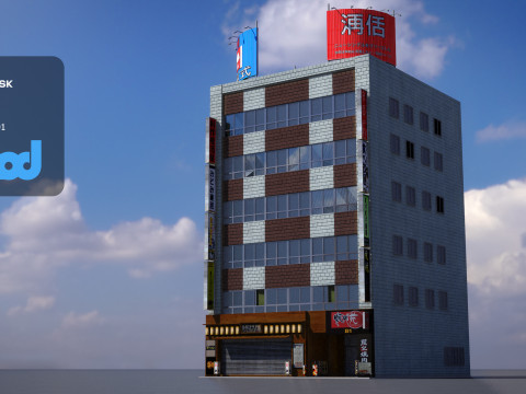 Japanese Building 0020 3D Модель