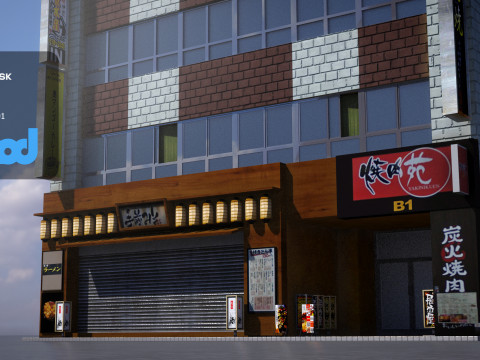 Japanese Building 0020 3D Модель