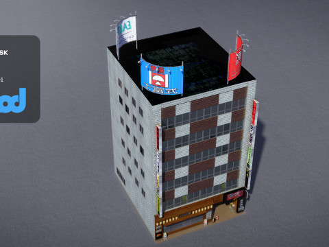 Japanese Building 0020 3D Модель