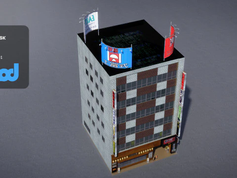 Japanese Building 0020 3D Model
