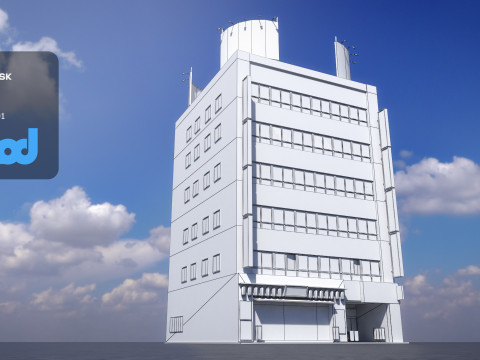 Japanese Building 0020 3D Модель